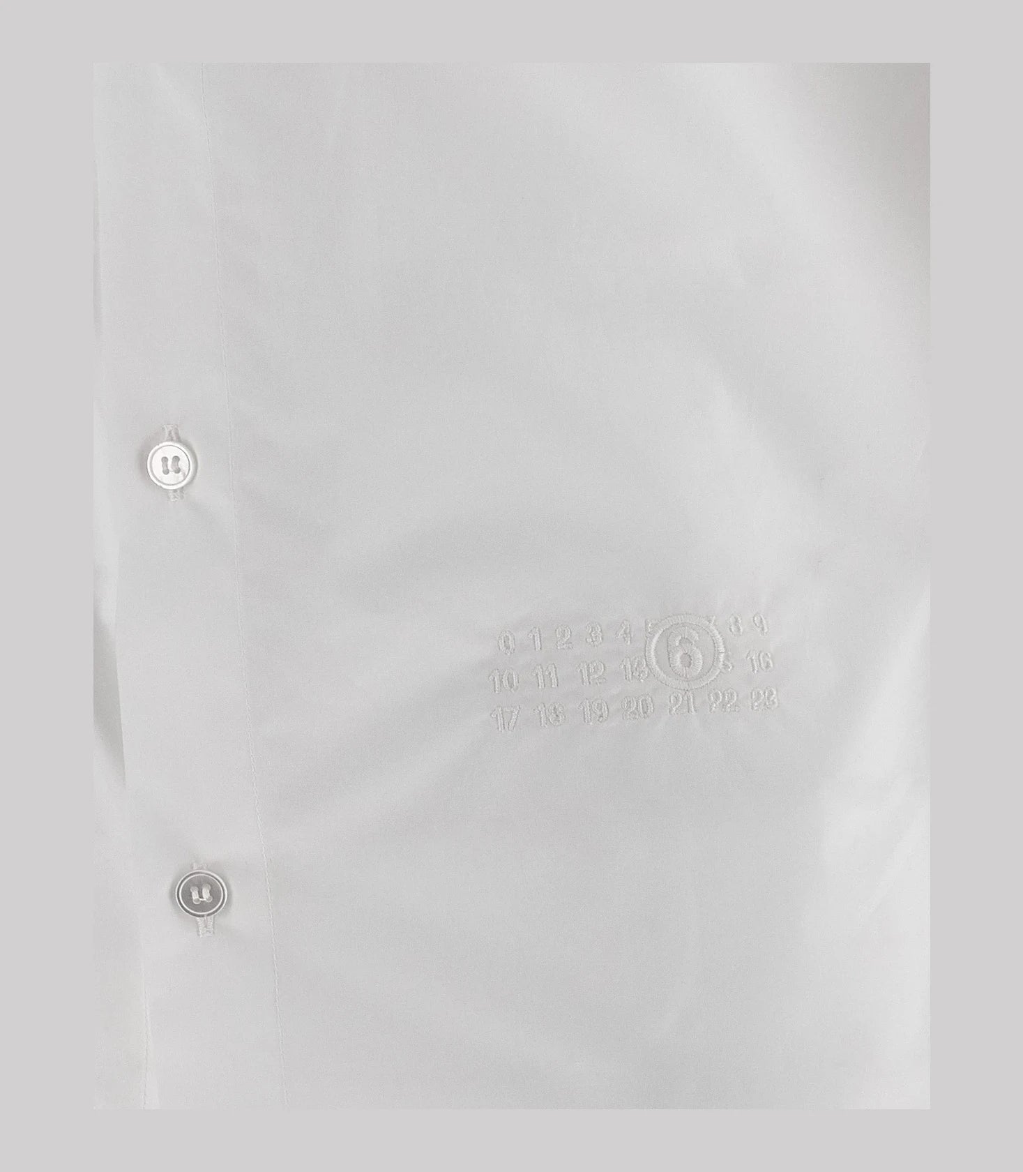 MM6 Maison Margiela Dress Shirt in white, Cotton — view 4
