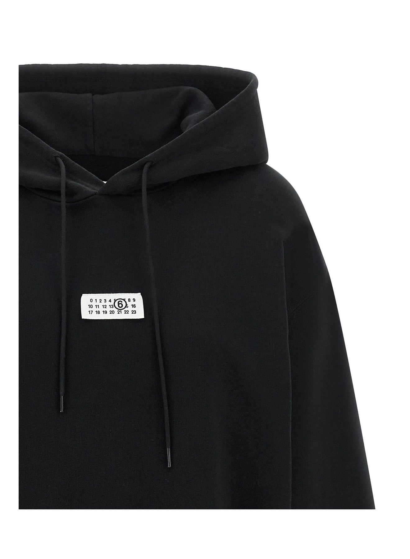 MM6 Maison Margiela Hoodie in black, Cotton — view 3