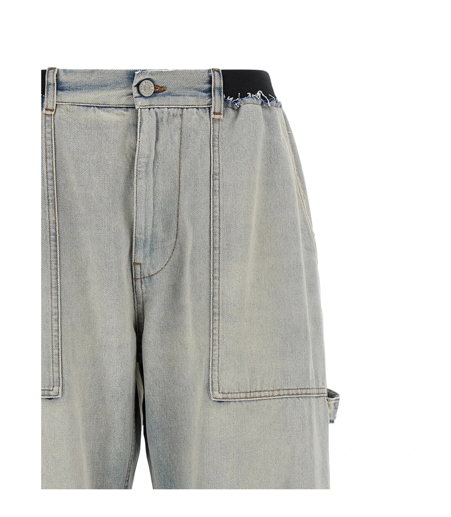 MM6 Maison Margiela Jean in blue, Cotton — view 3