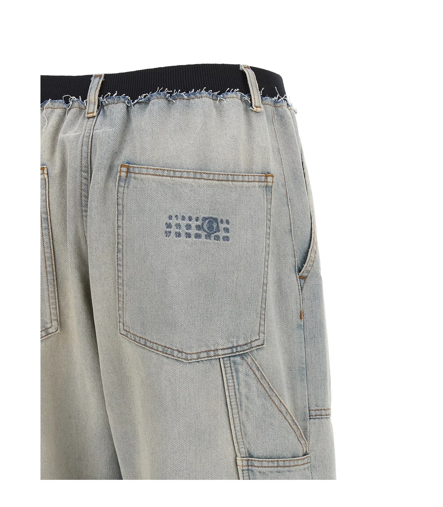MM6 Maison Margiela Jean in blue, Cotton — view 4