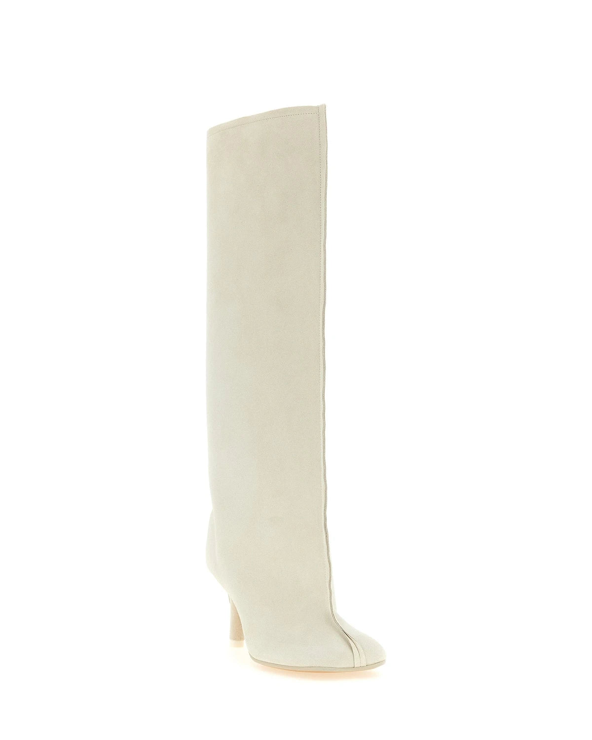 MM6 Maison Margiela Knee High Boots in white, Cow Leather — view 2