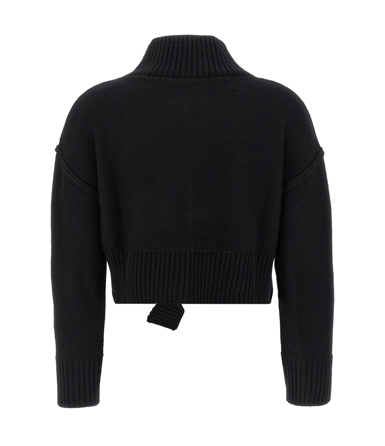 MM6 Maison Margiela Sweater in black, Virgin Wool — view 2