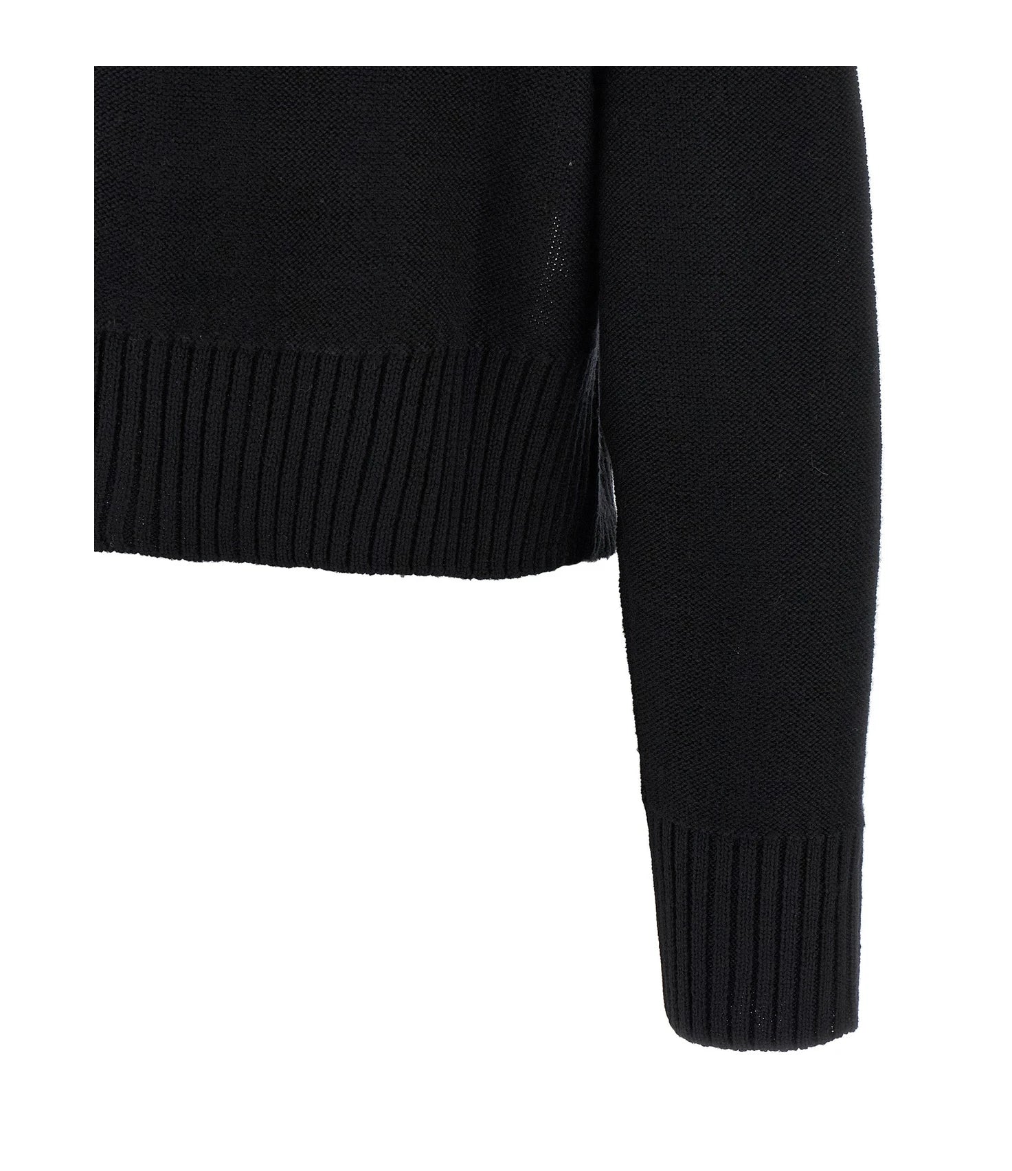 MM6 Maison Margiela Sweater in black, Virgin Wool — view 4