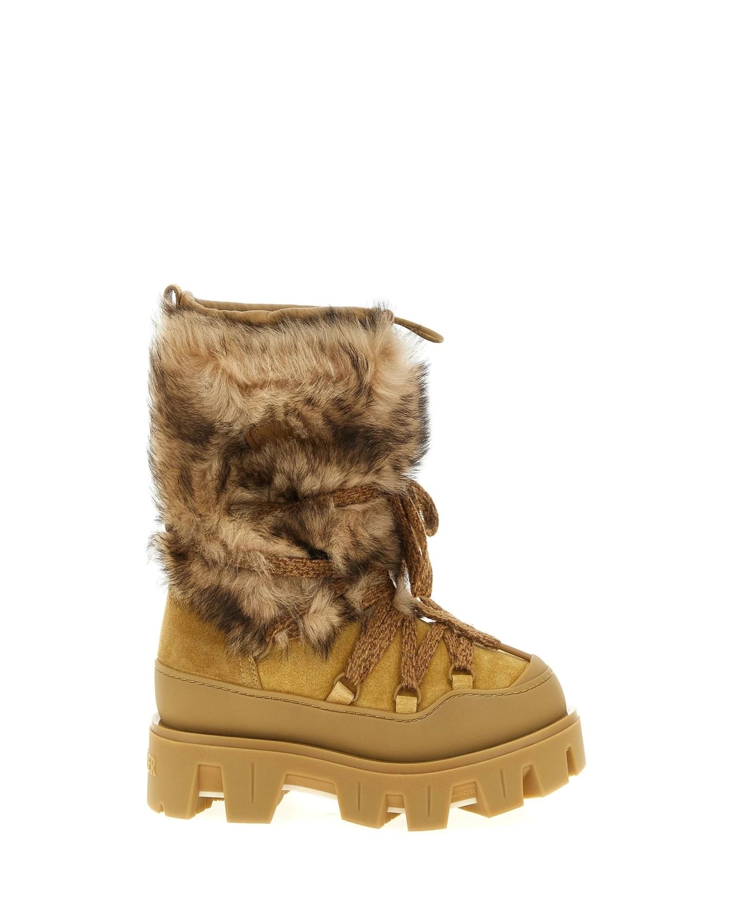 Moncler Boots in brown, Calfskin Leather