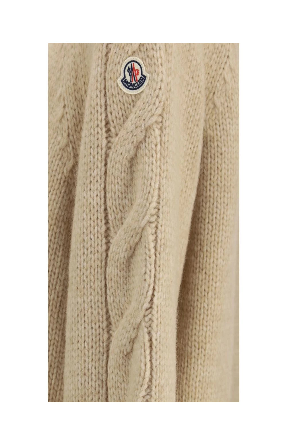Moncler Cardigan in beige, Alpaca Vicugna — view 3