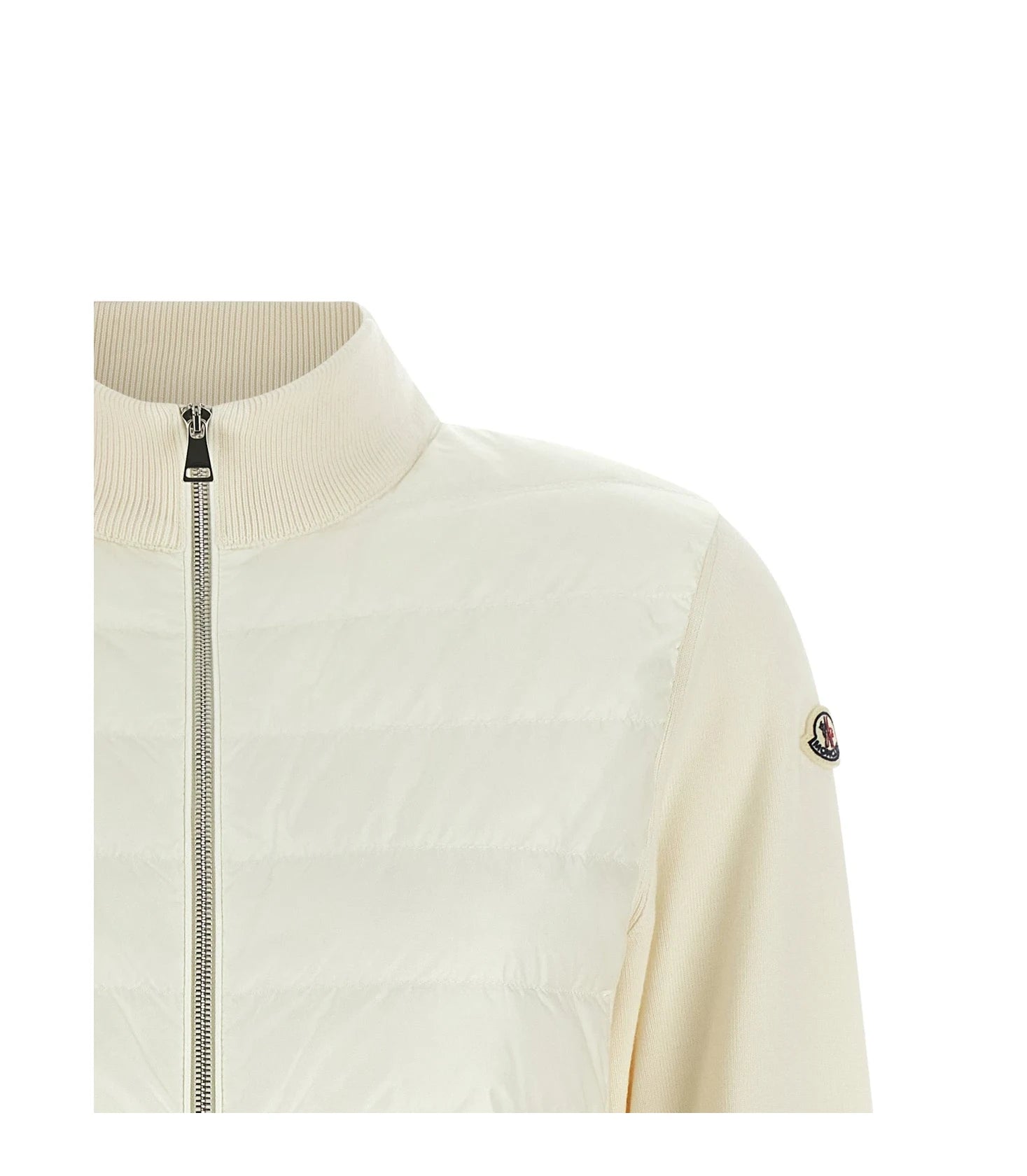 Moncler Cardigan in white, Polyamide — view 3