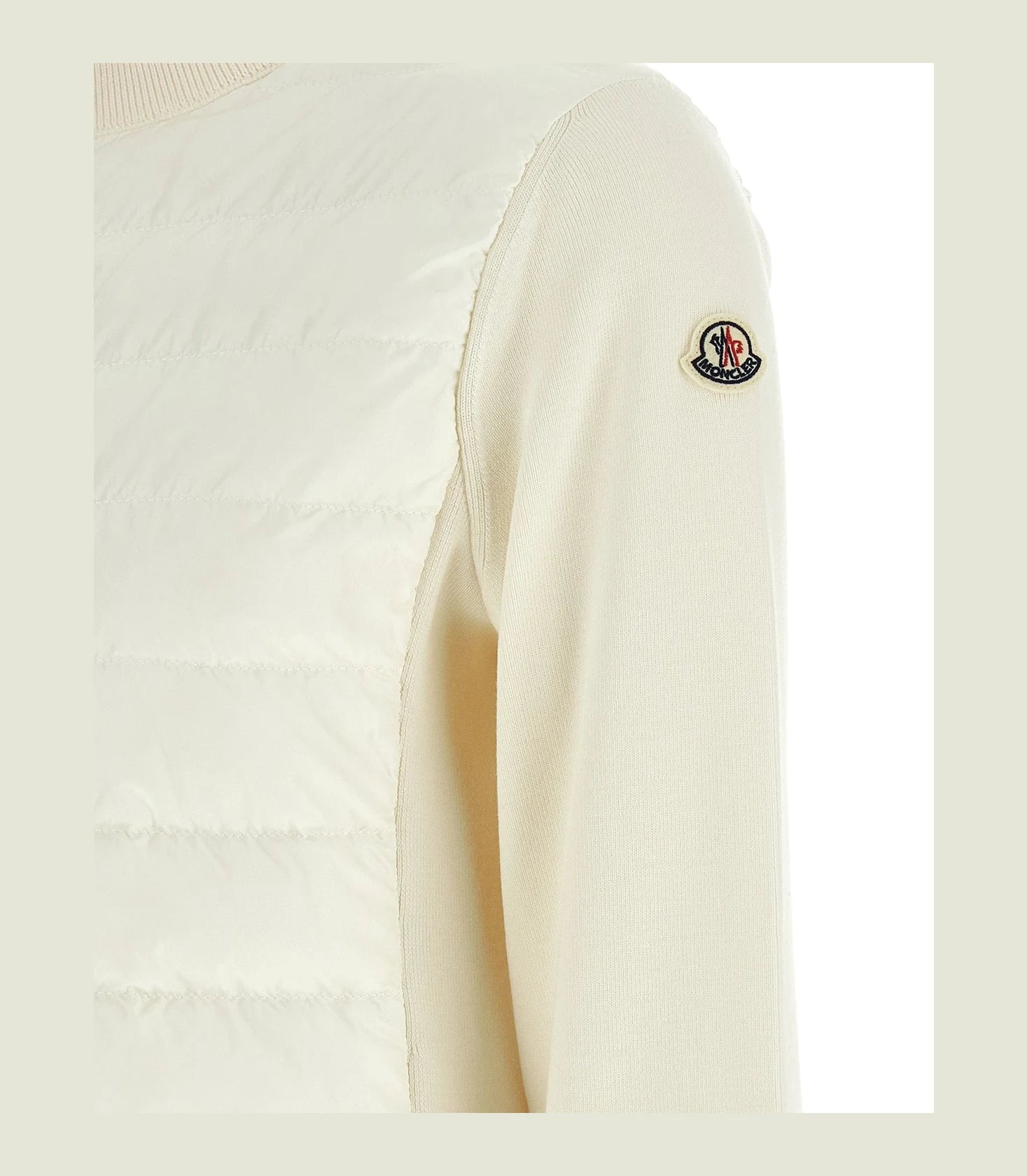 Moncler Cardigan in white, Polyamide — view 4