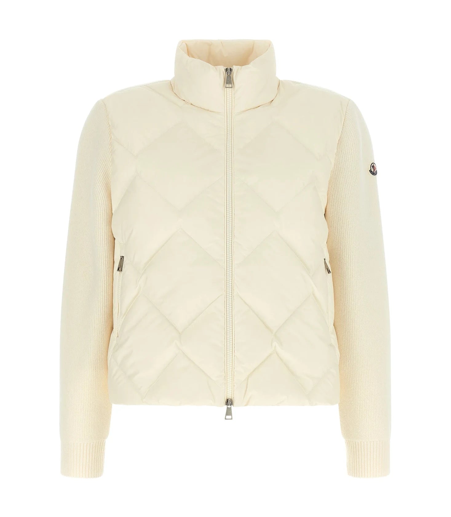 Moncler Cardigan in white, Polyester