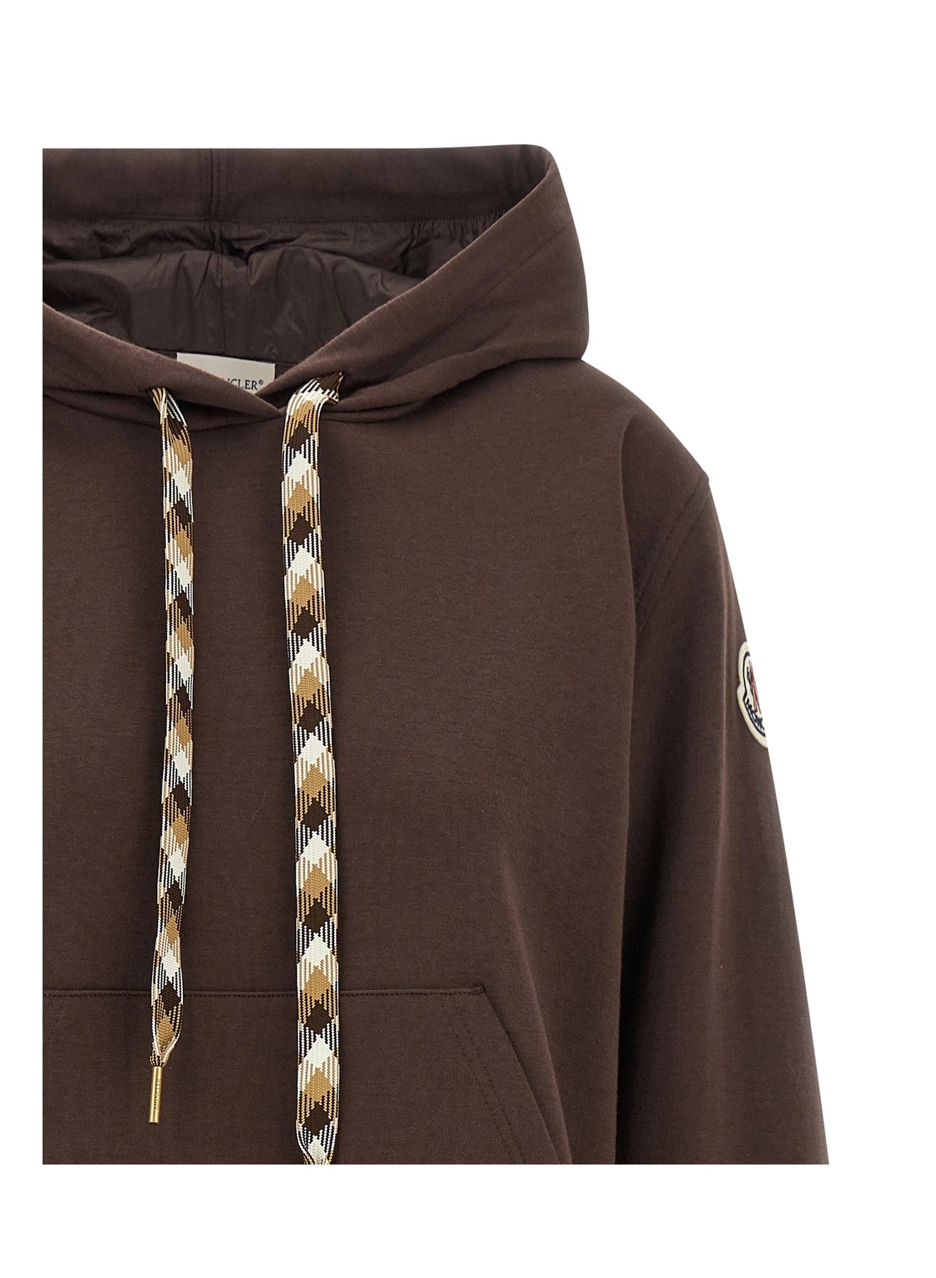 Moncler Hoodie in brown, Cotton — view 3