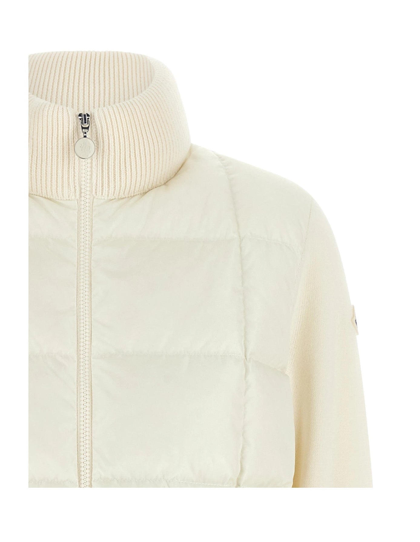 Moncler Puffer Jacket in white, Virgin Wool β view 3