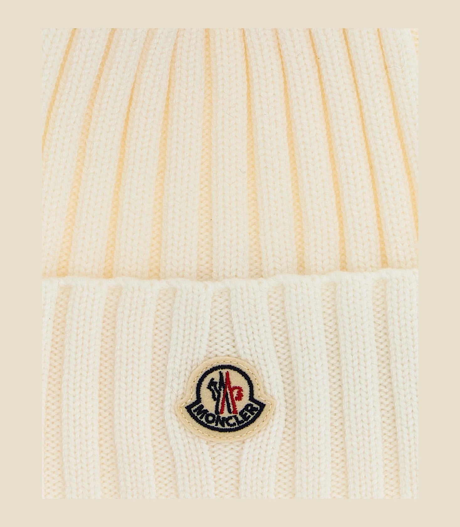 Moncler Winter Hat in white, Wool — view 3