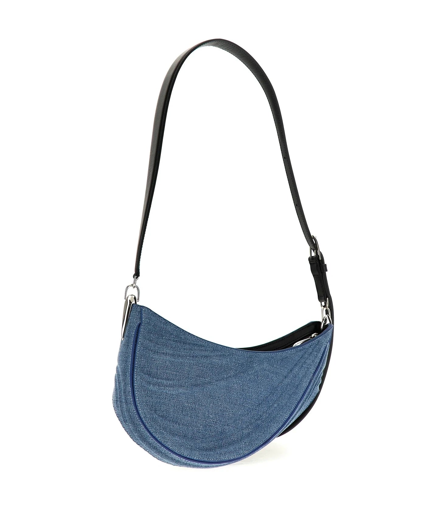 Mugler Shoulder Bag in blue, Calfskin Leather — view 2