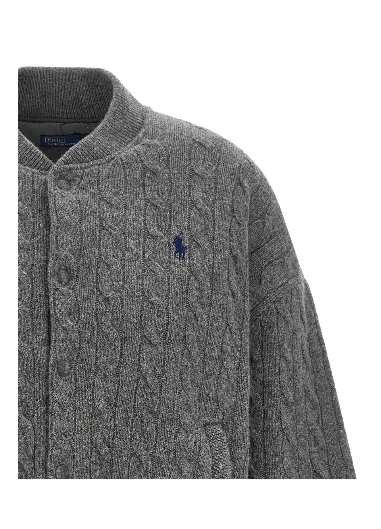 Polo Ralph Lauren Bomber Jacket in gray, Wool — view 3
