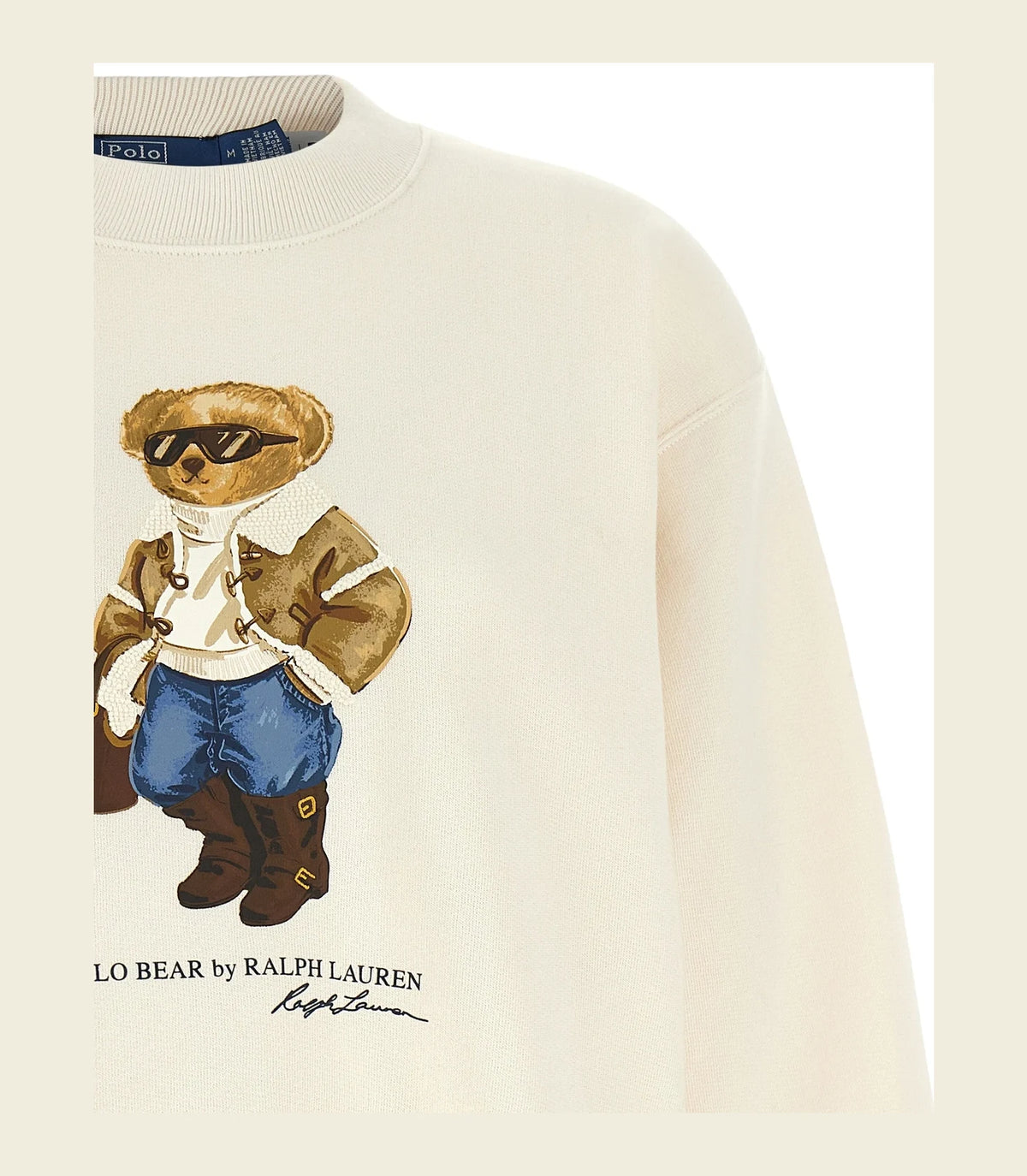 Polo Ralph Lauren Sweatshirt in white, Cotton β view 3