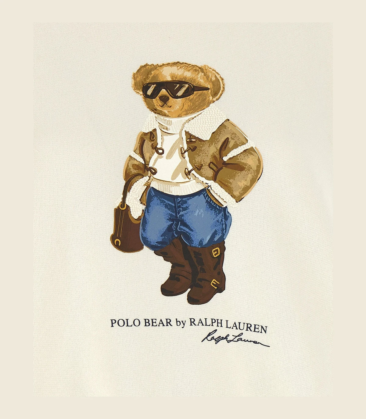 Polo Ralph Lauren Sweatshirt in white, Cotton β view 4