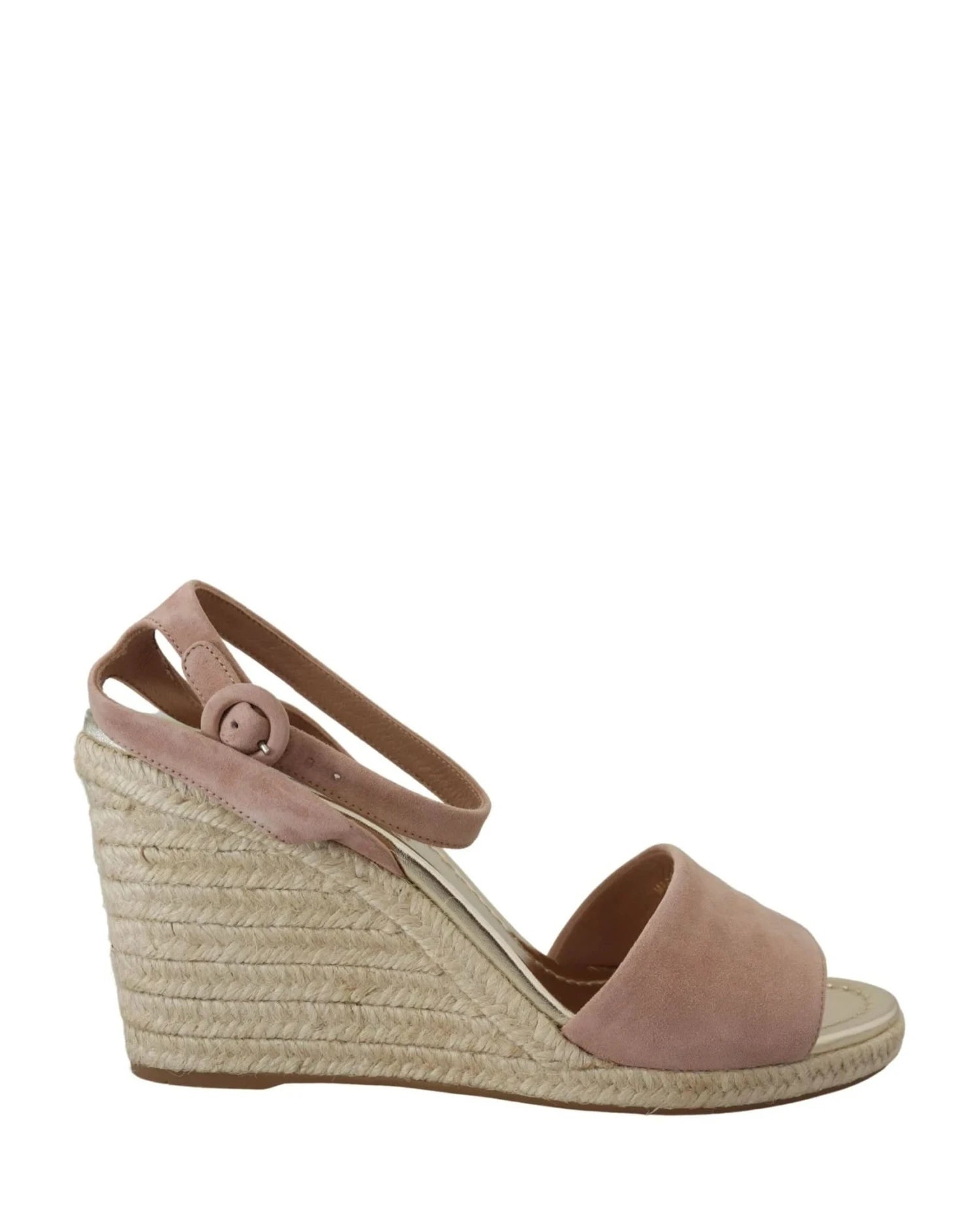 Prada Pink Suede Leather Ankle Strap Sandals Sandals