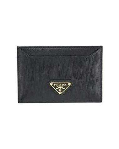 Prada Black Calfskin Cardholder Glam Steals