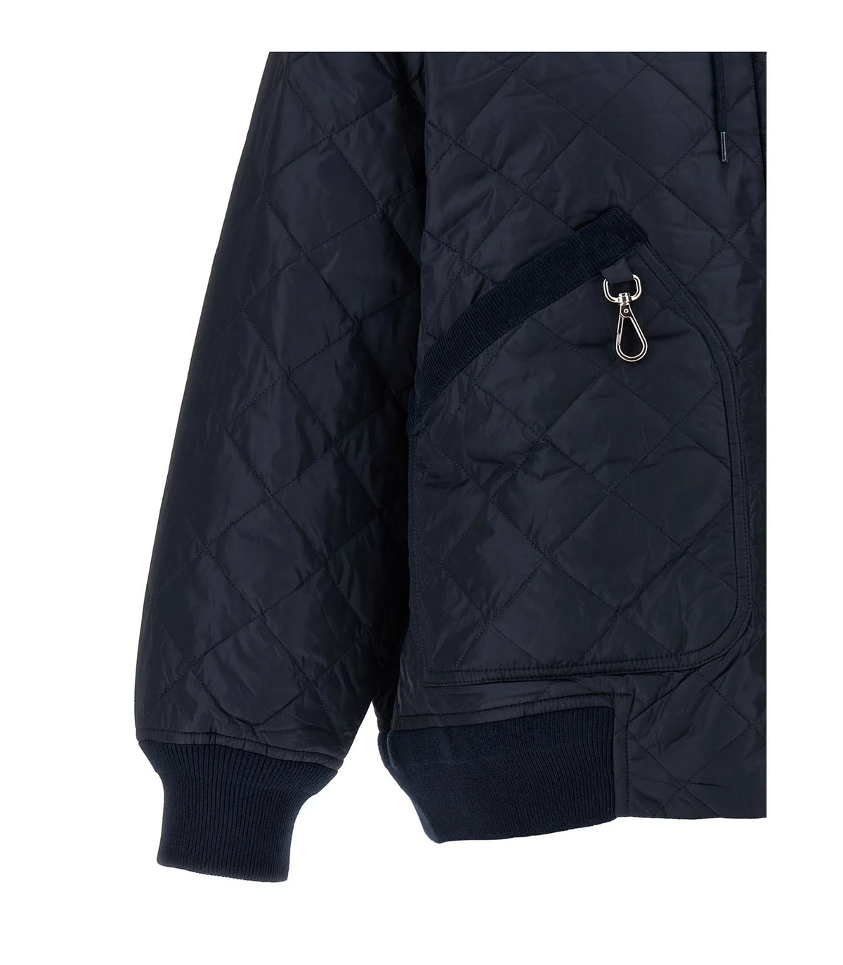 Prada Bomber Jacket in blue, Recycled Polyamide — view 5