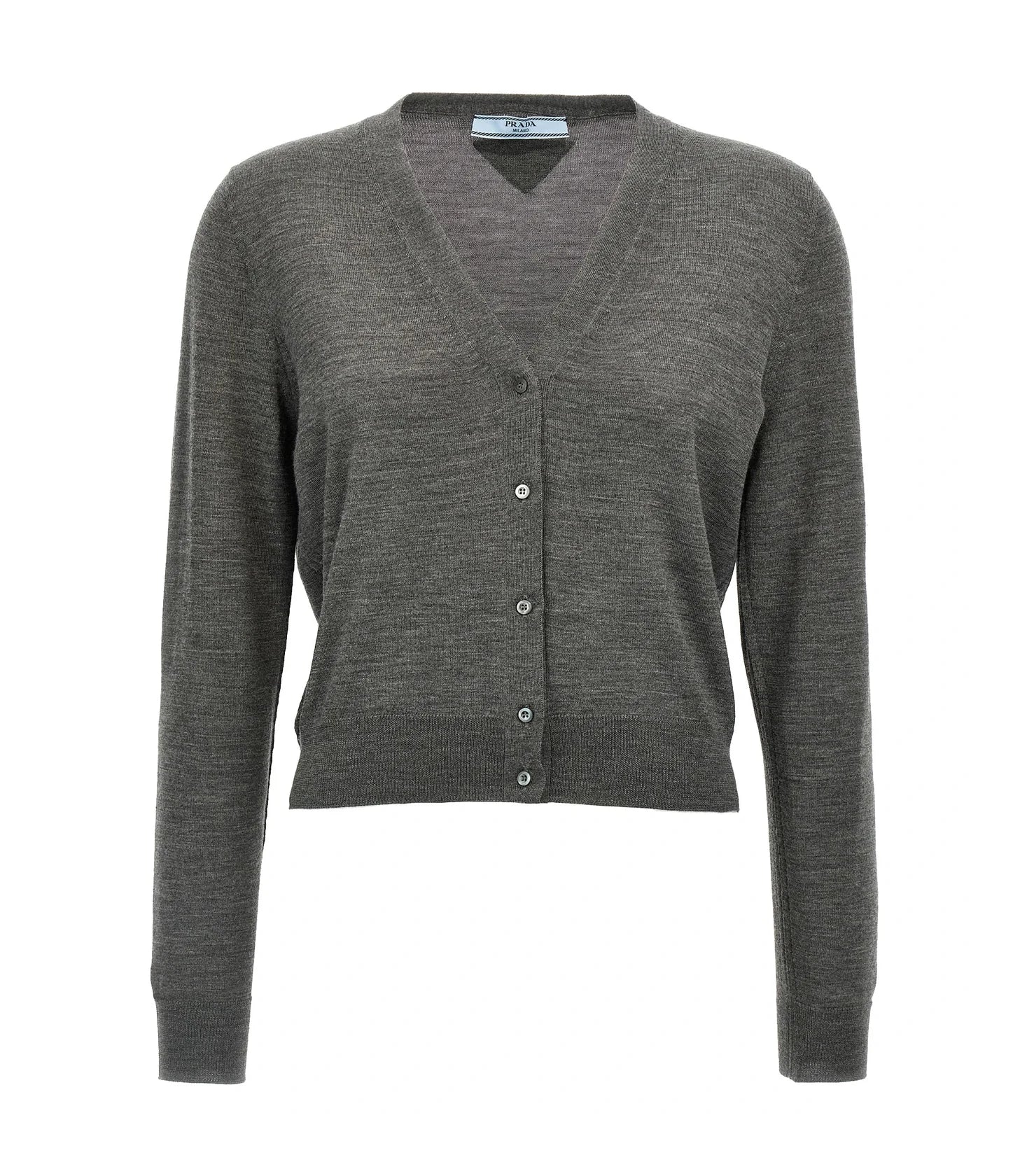 Prada Cardigan in gray, Virgin Wool