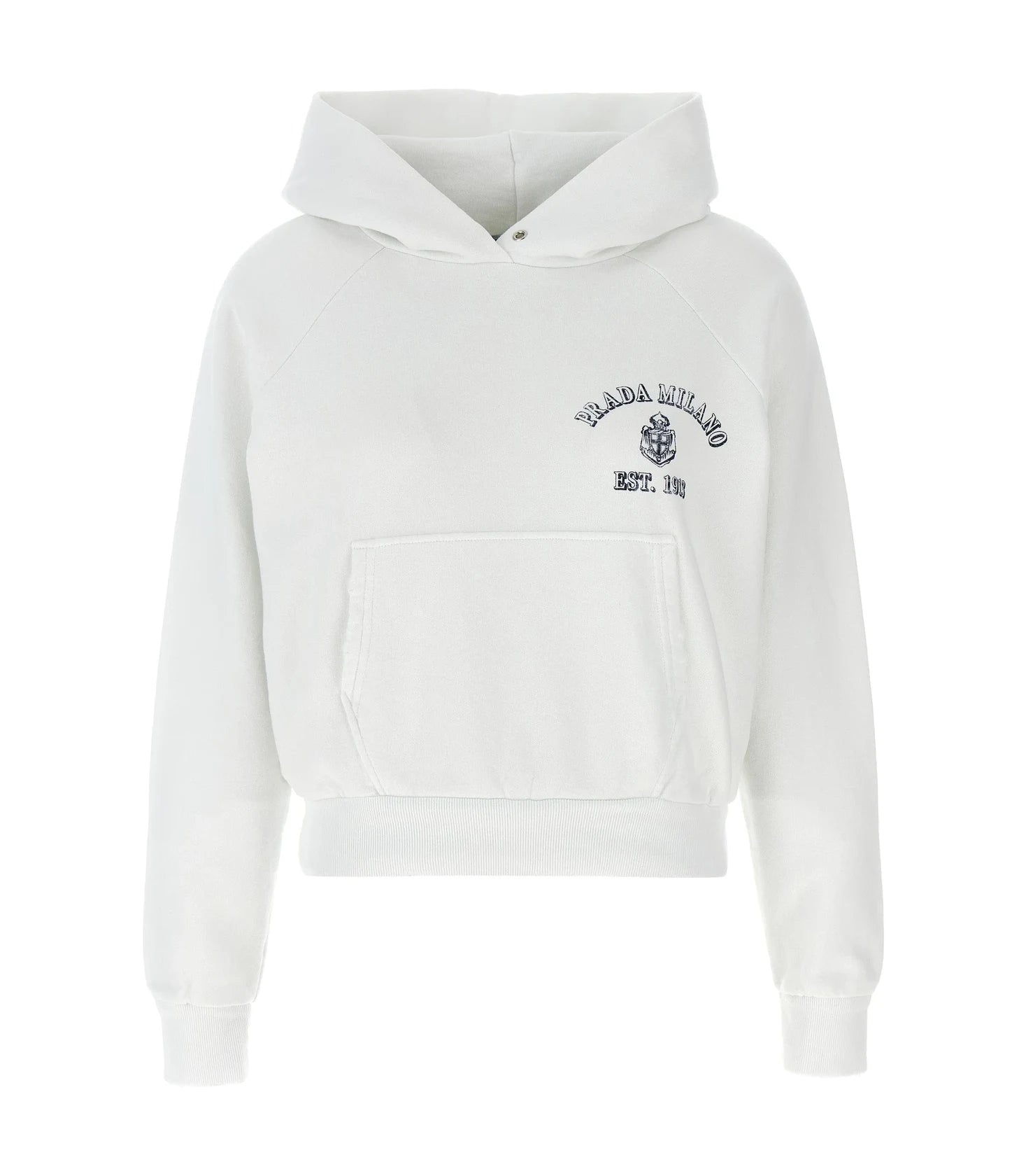 Prada Hoodie in white, Cotton