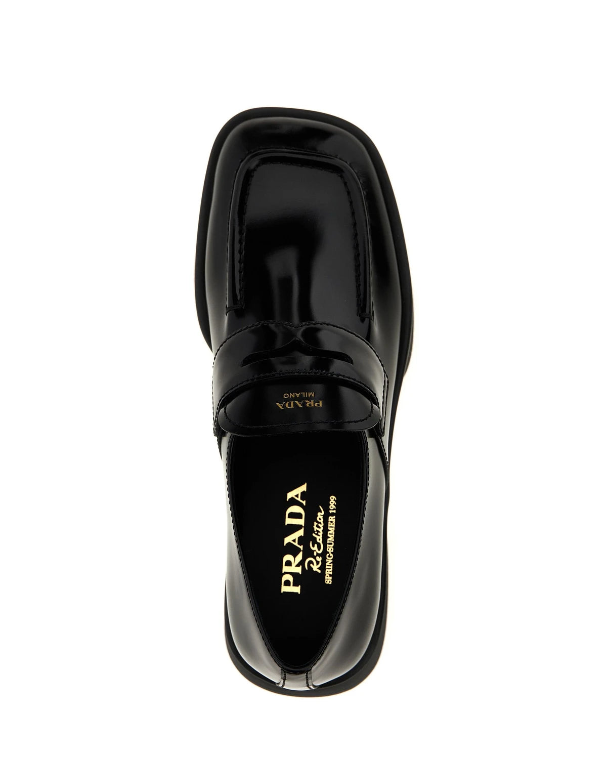 Prada Loafers in black, Calfskin Leather — view 4