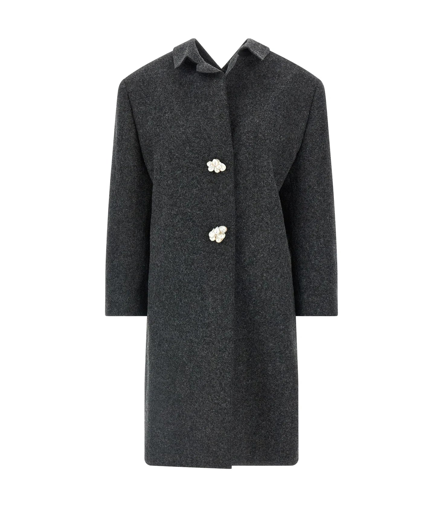 Prada Overcoat in gray, Virgin Wool