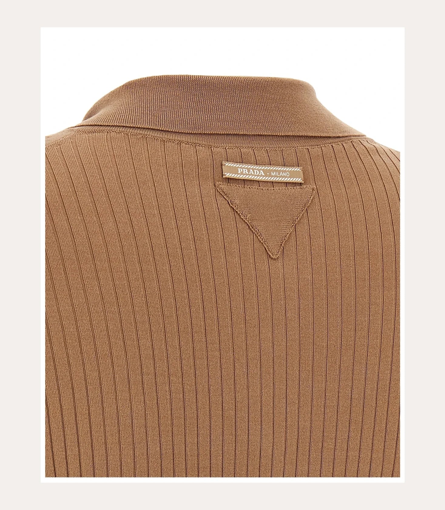 Prada Polo in beige, Cotton — view 4