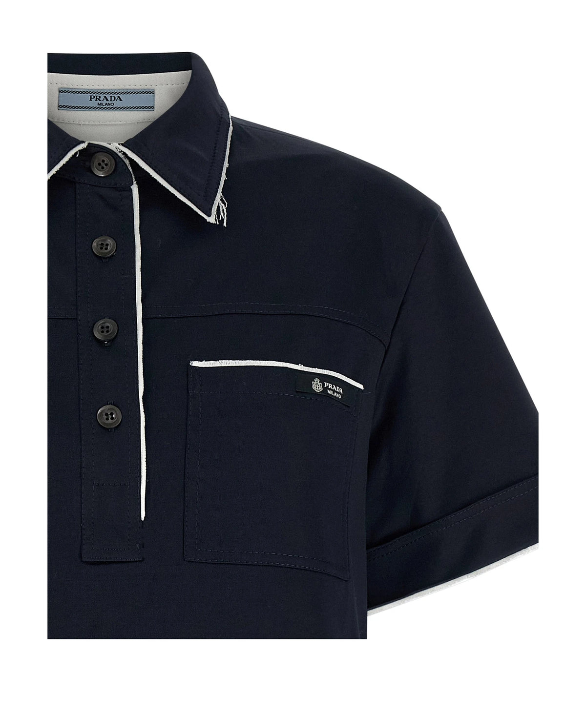 Prada Polo in navy — view 3