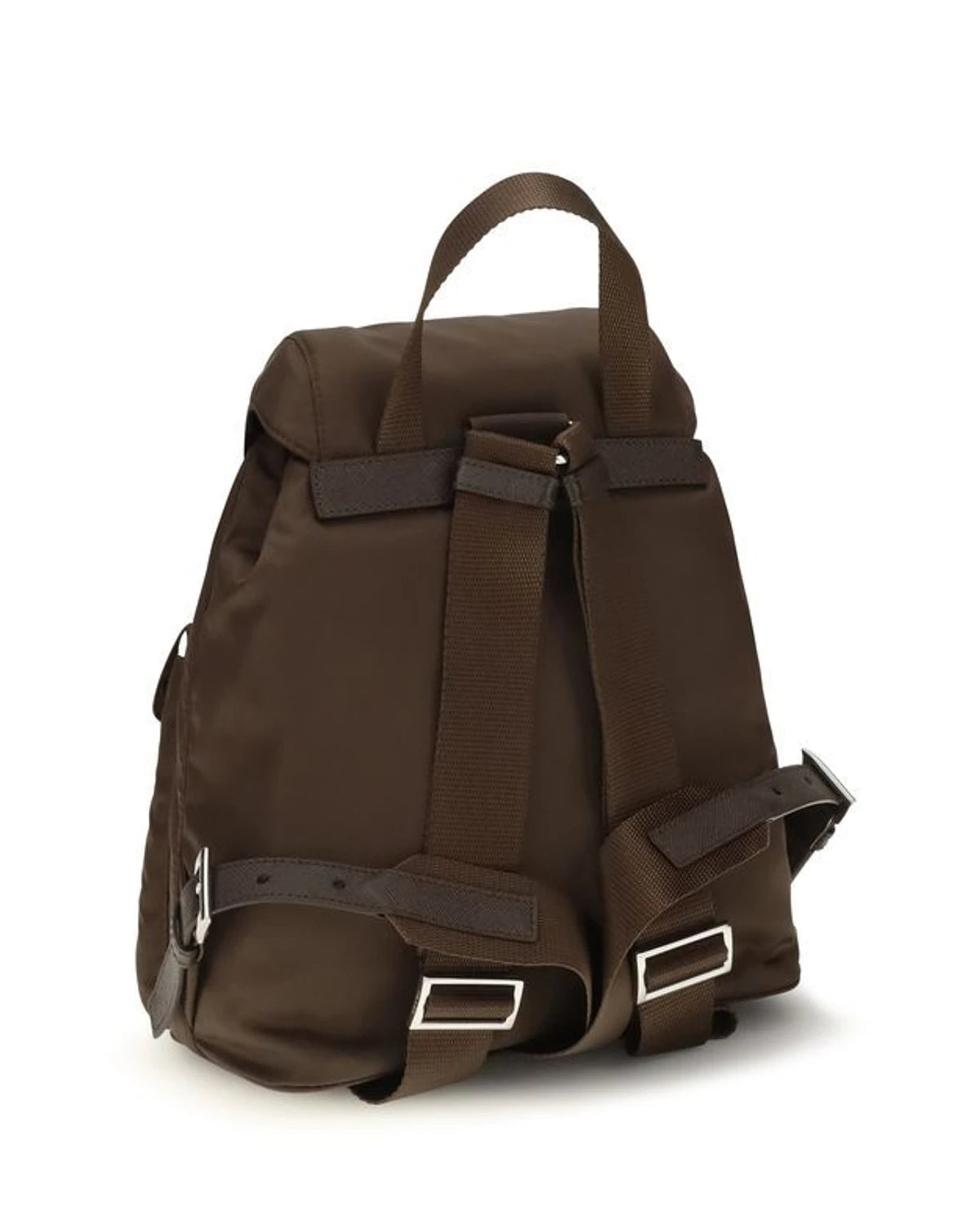 Prada School Backpack in brown, Nylon — view 3