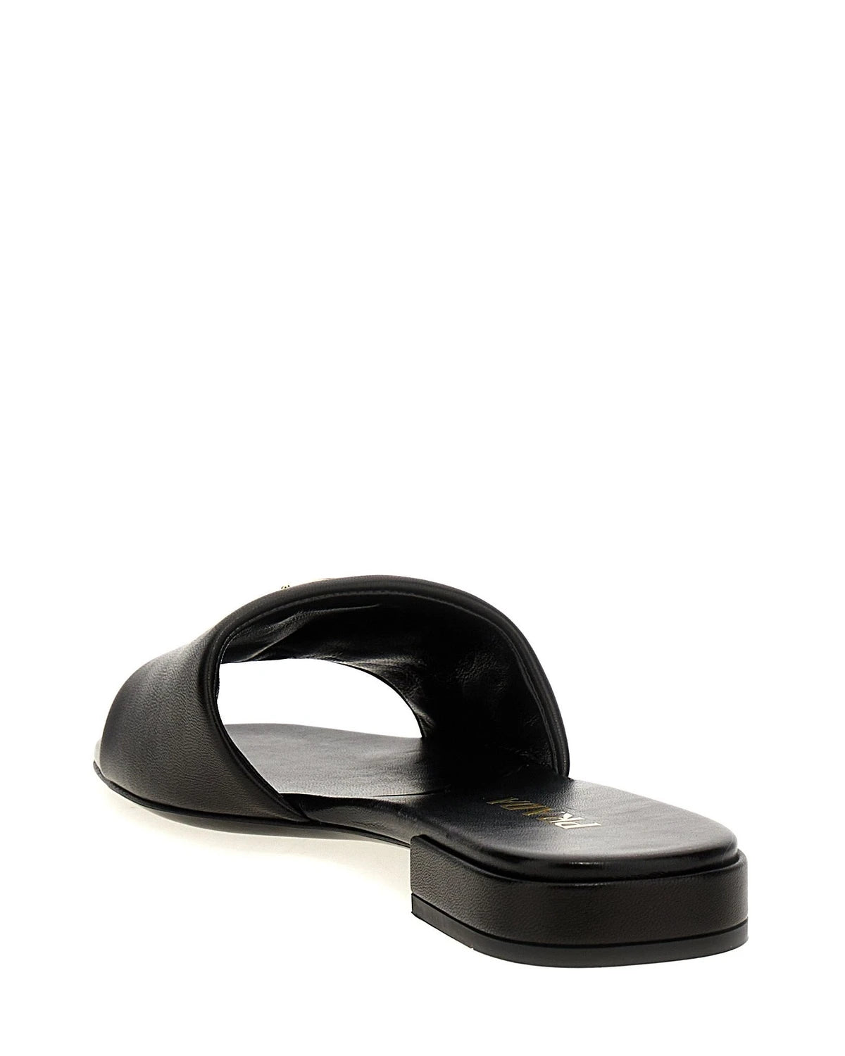 Prada Slides in black, Lamb Leather — view 3