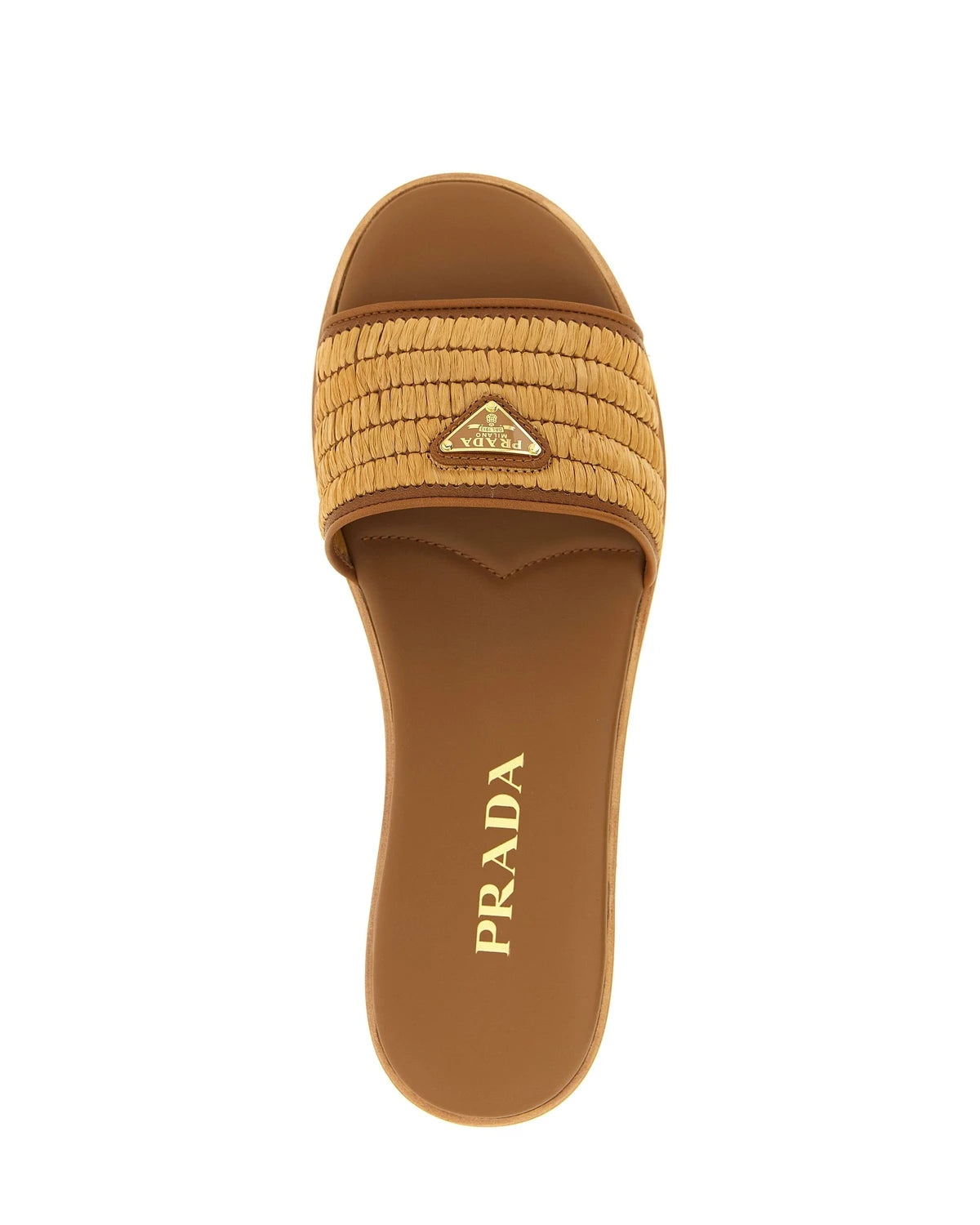 Prada Slides in brown, Viscose — view 4