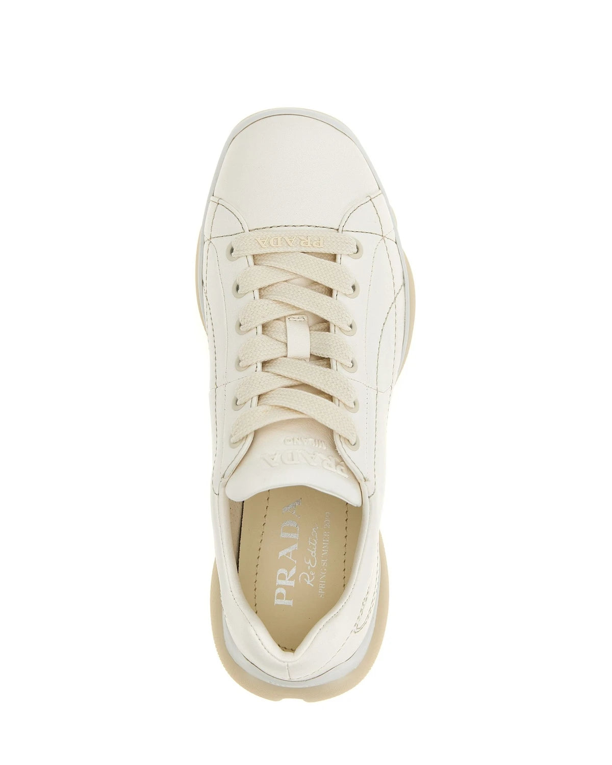 Prada Sneakers in white, Lamb Leather — view 4