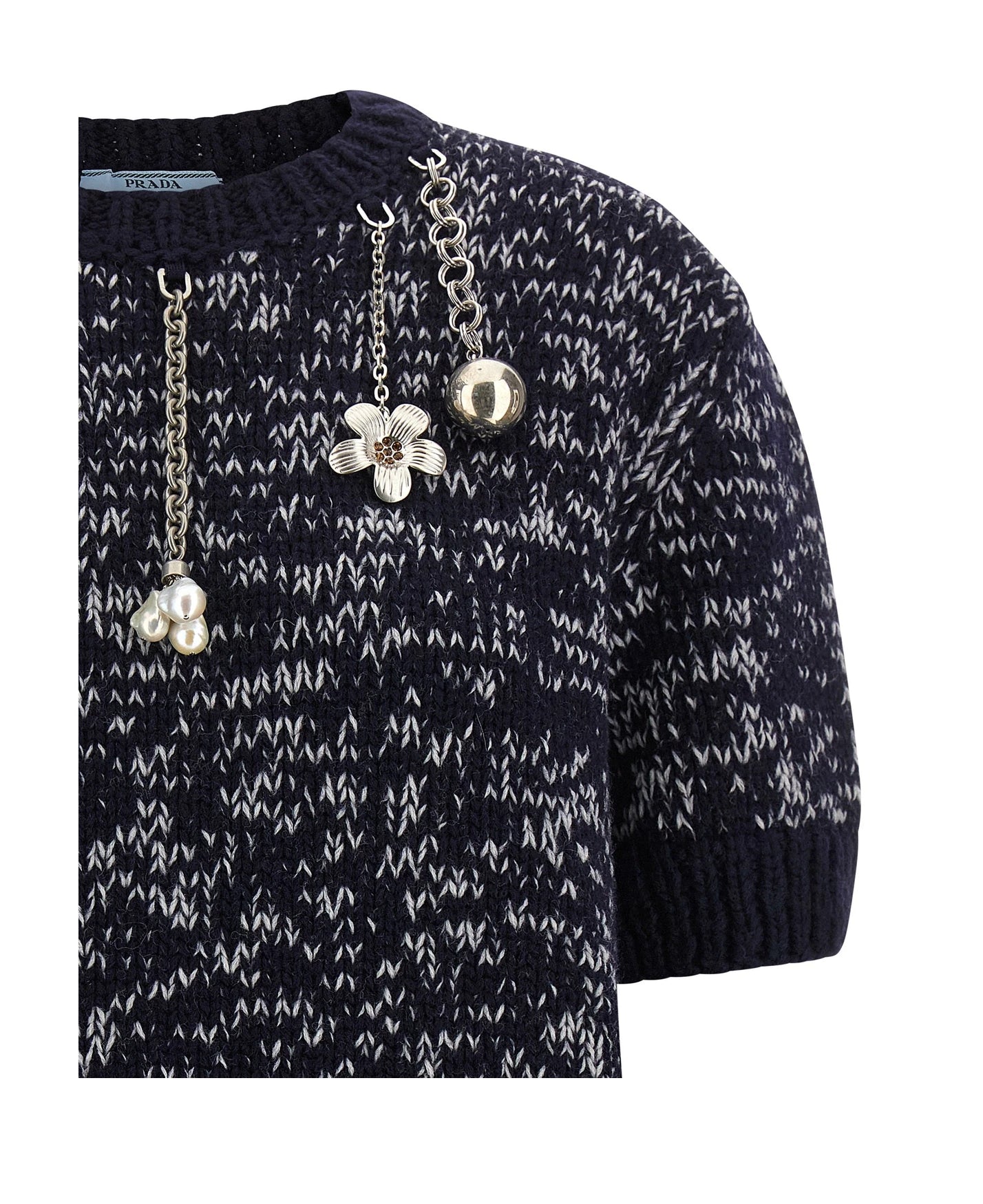 Prada Sweater in multicolor, Virgin Wool — view 3