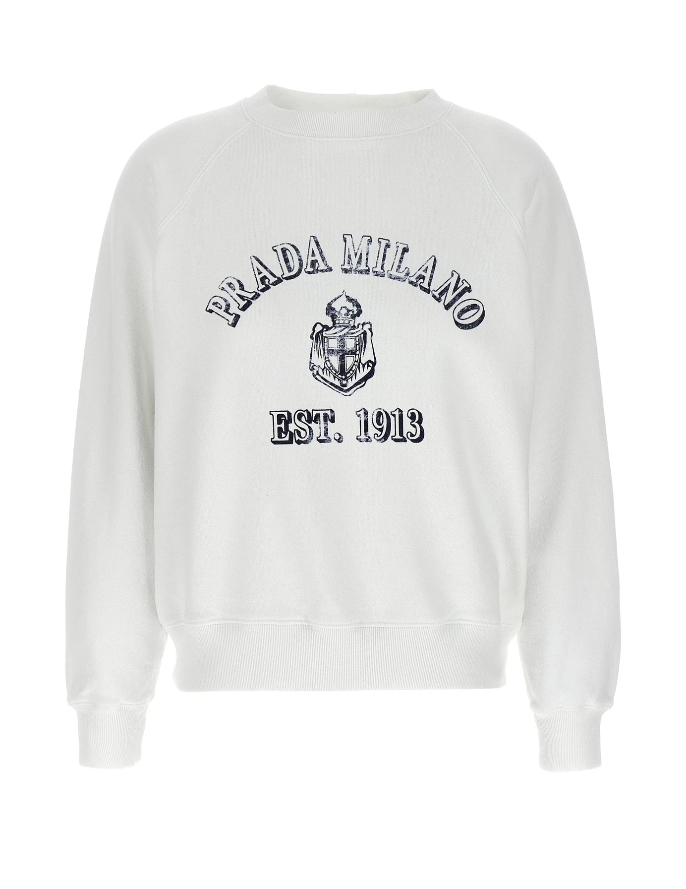 Prada Sweatshirt in white, Cotton