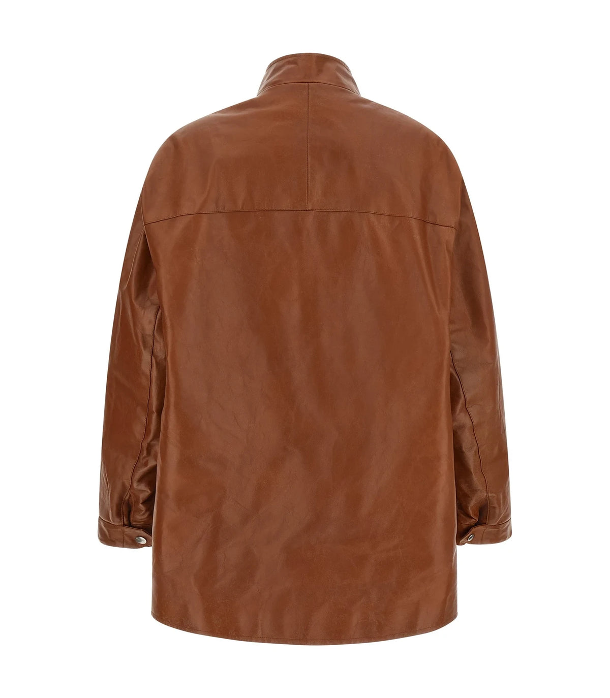 Prada Trucker Jacket in brown — view 2