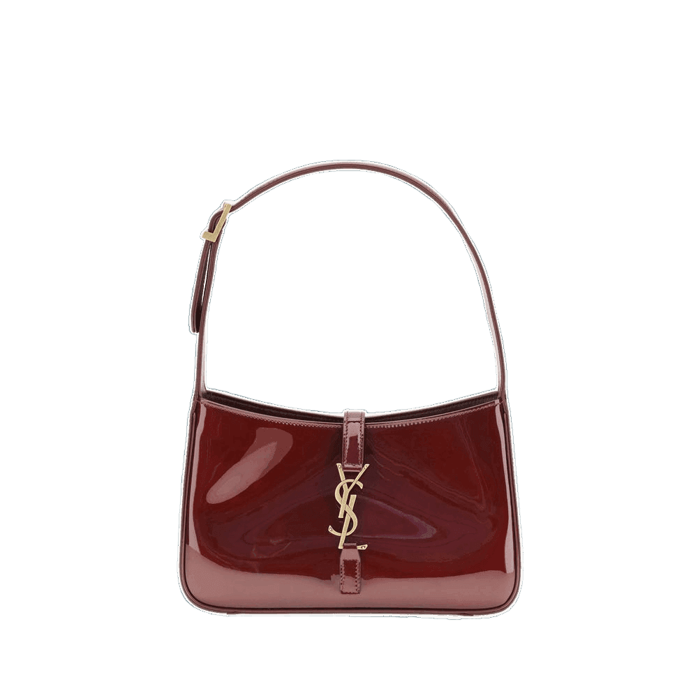 Saint Laurent Bordeaux Calf Leather Bos Taurus Shoulder Bag Glam Steals