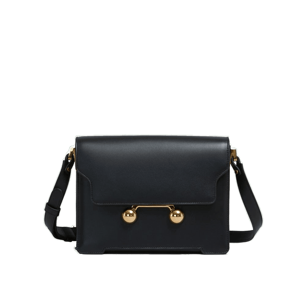 Marnie Black Marni Calfskin Shoulder Bag Glam Steals