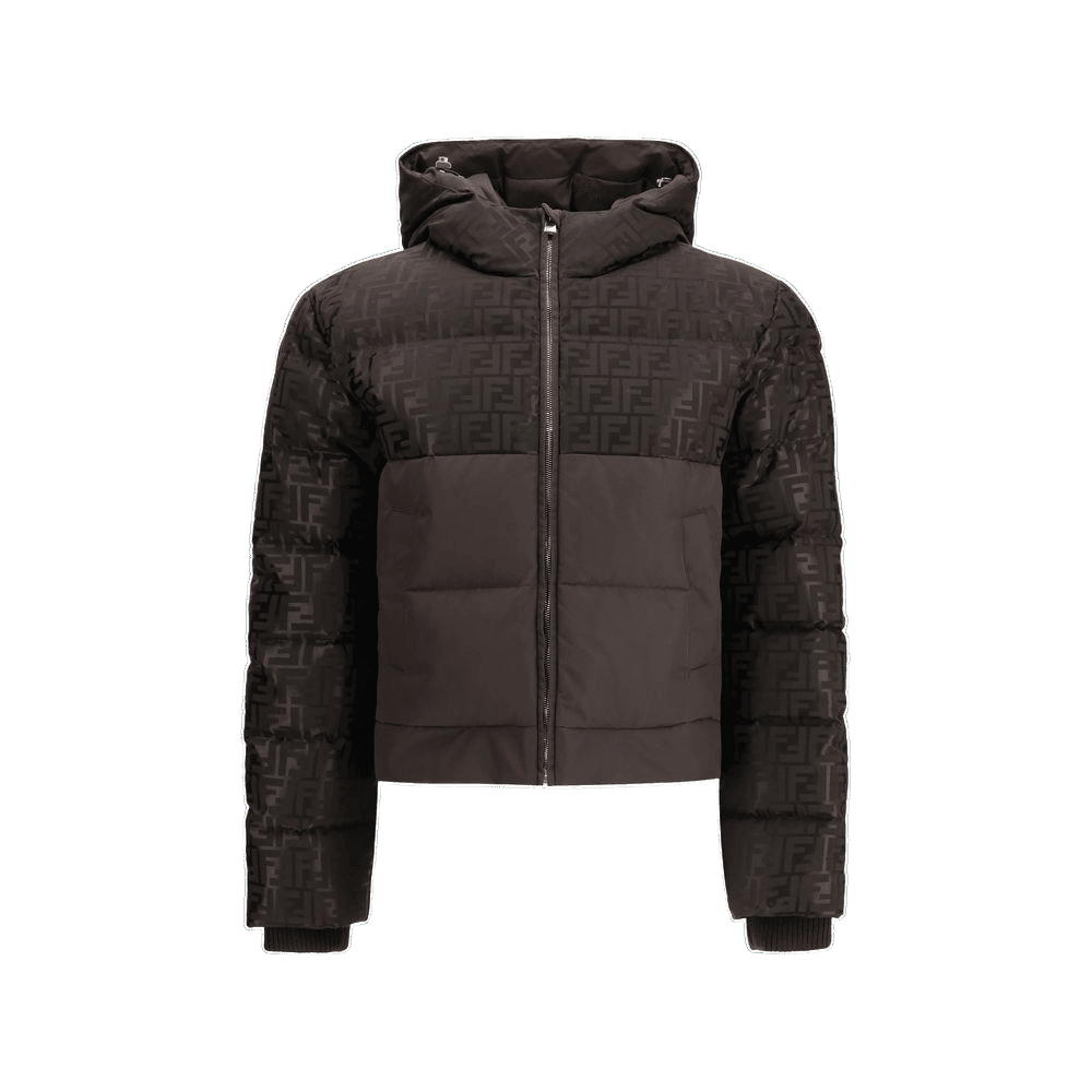 Fendi Brown Cotton Shell Jacket