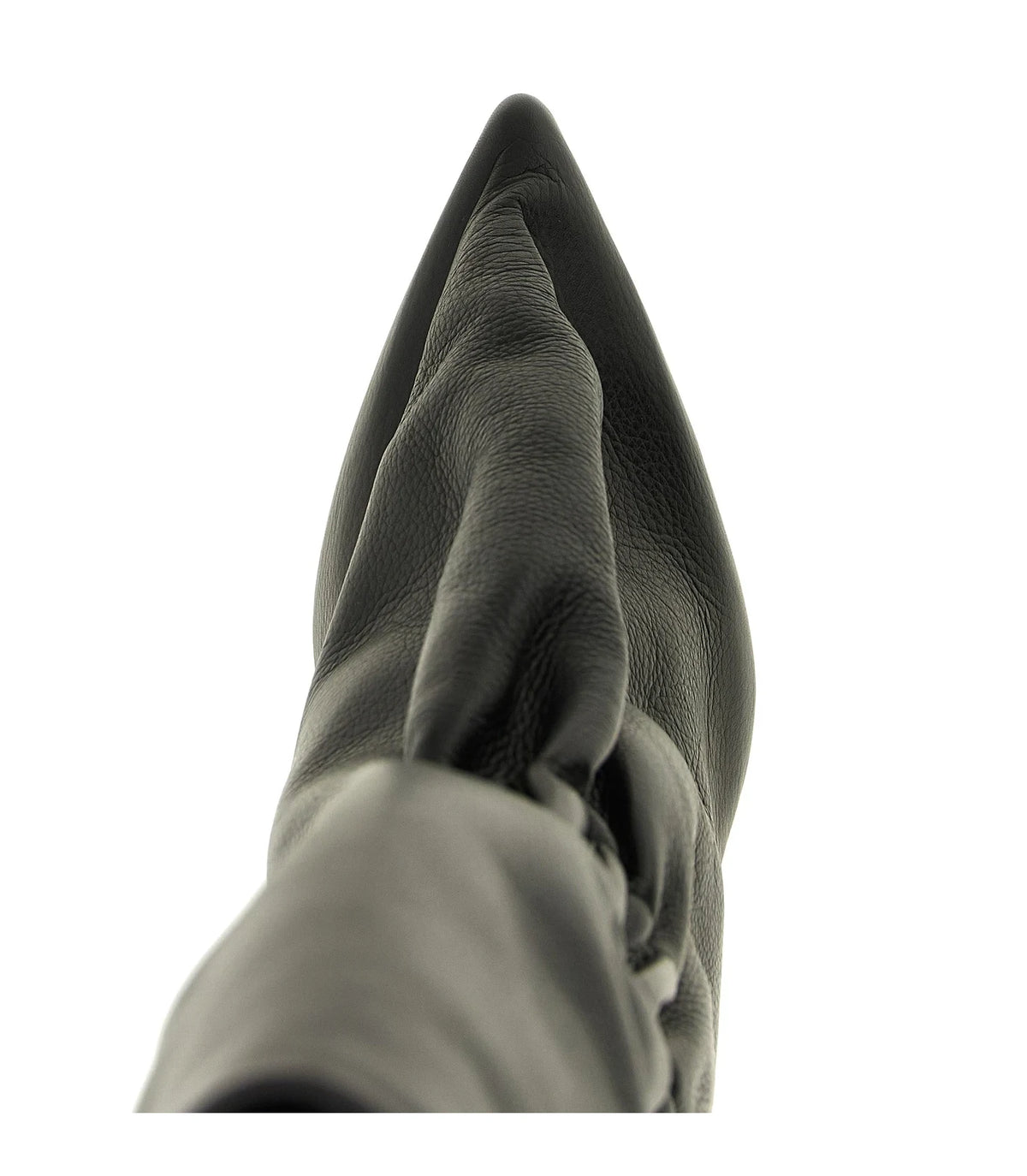 Rick Owens Knee High Boots in black, Calfskin Leather — view 4