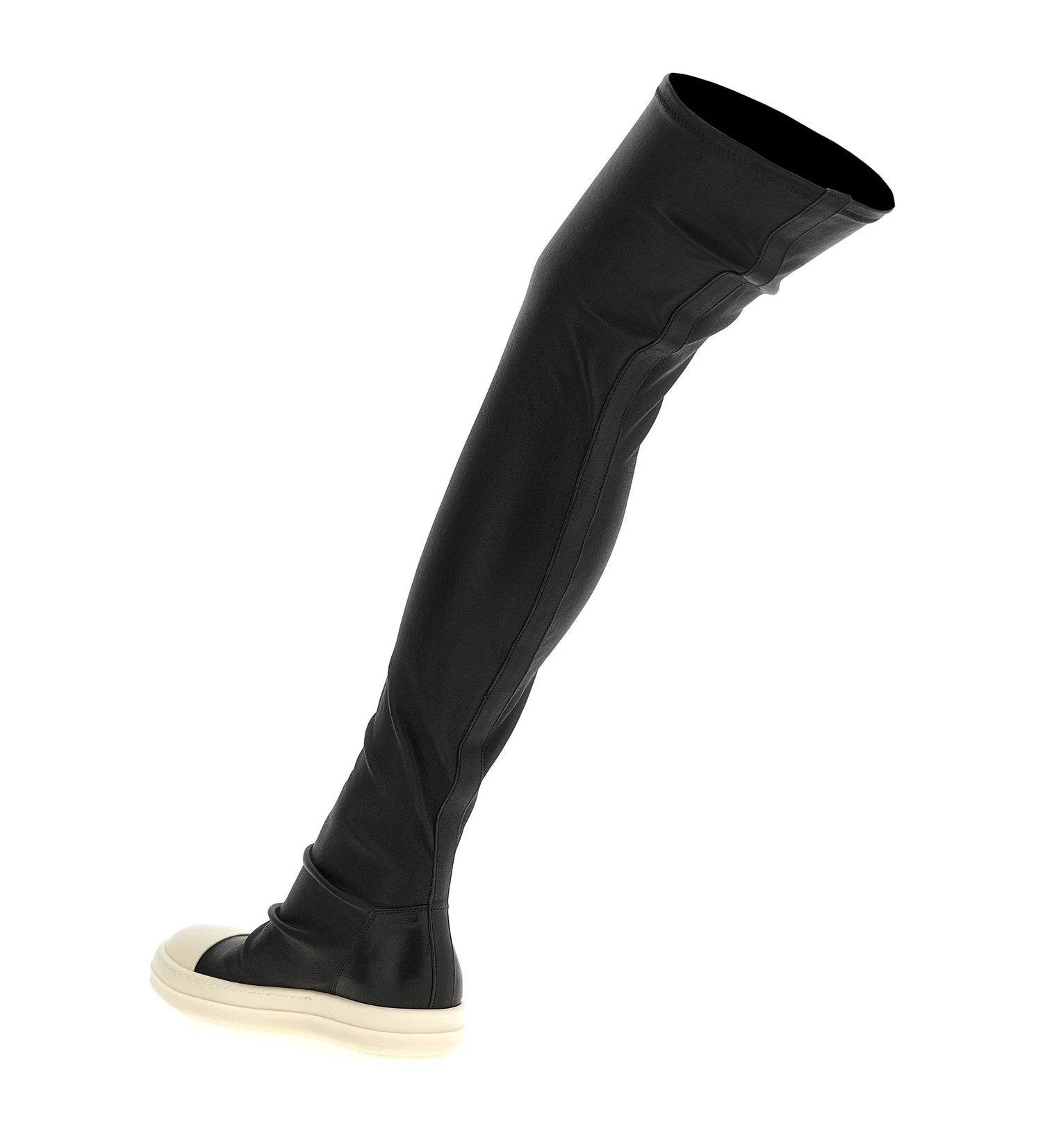 Rick Owens Knee High Boots in black, Leather โ view 3