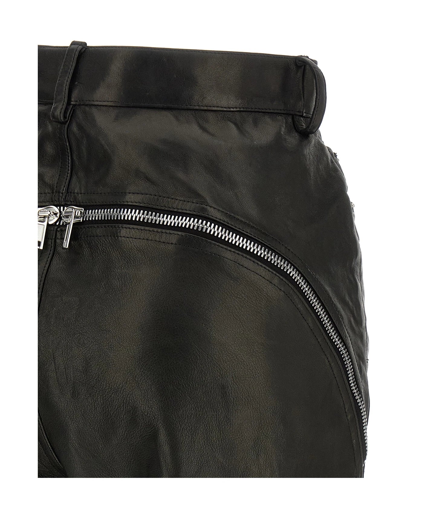 Rick Owens Trouser in black, Leather — view 4