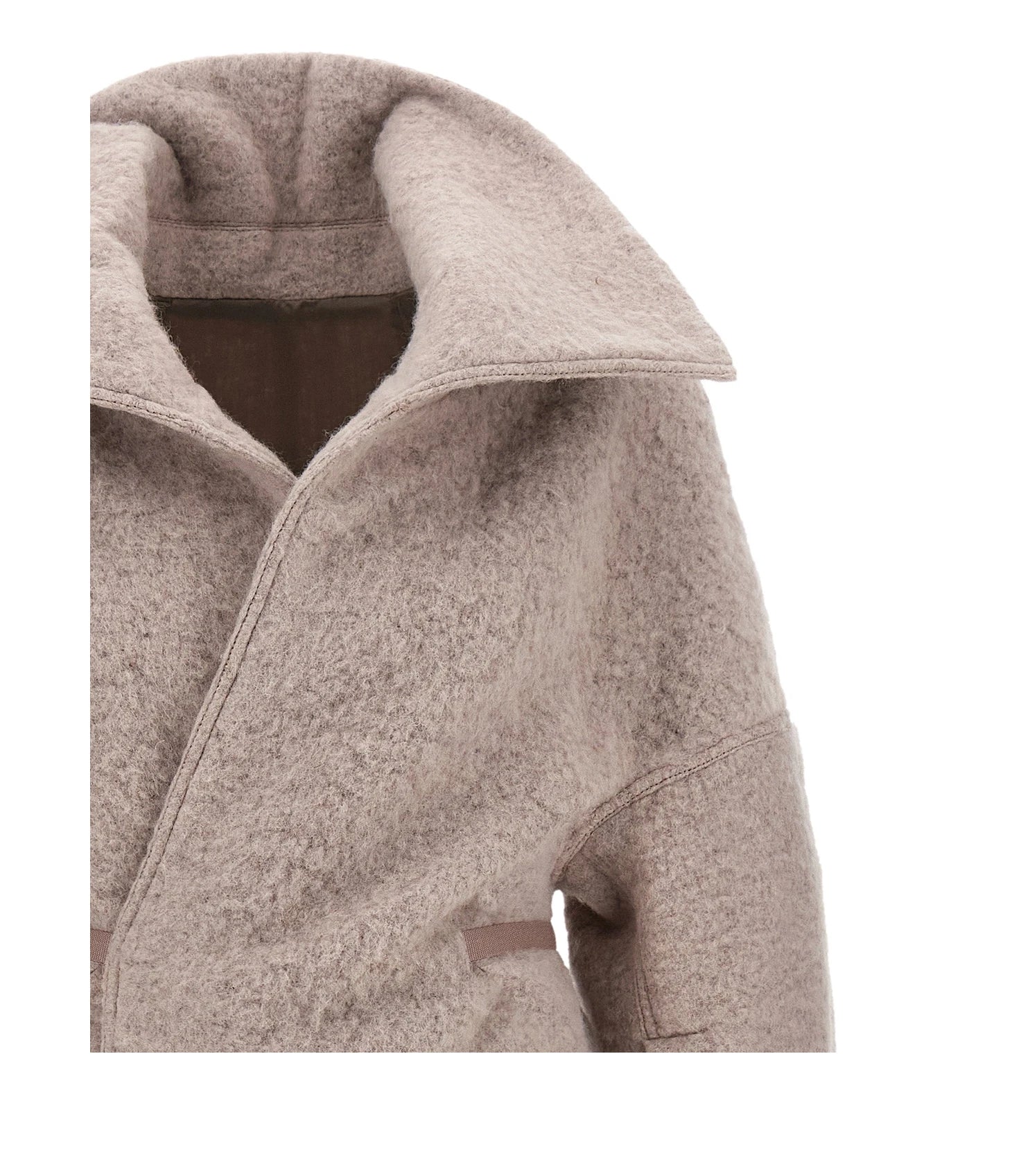 Rick Owens Wrap Coat in multicolor — view 3