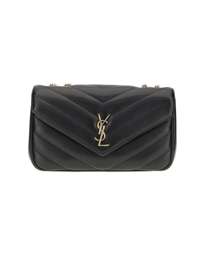 Saint Laurent Black Calf Leather Bos Taurus Shoulder Bag