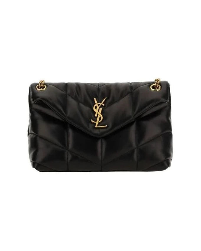 Saint Laurent Black Lamb Ovis Aries Shoulder Bag