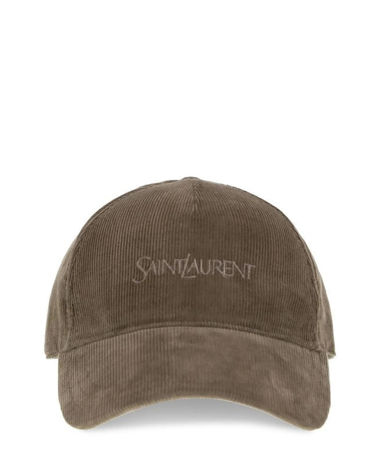 Saint Laurent Baseball Cap in brown, Cotton