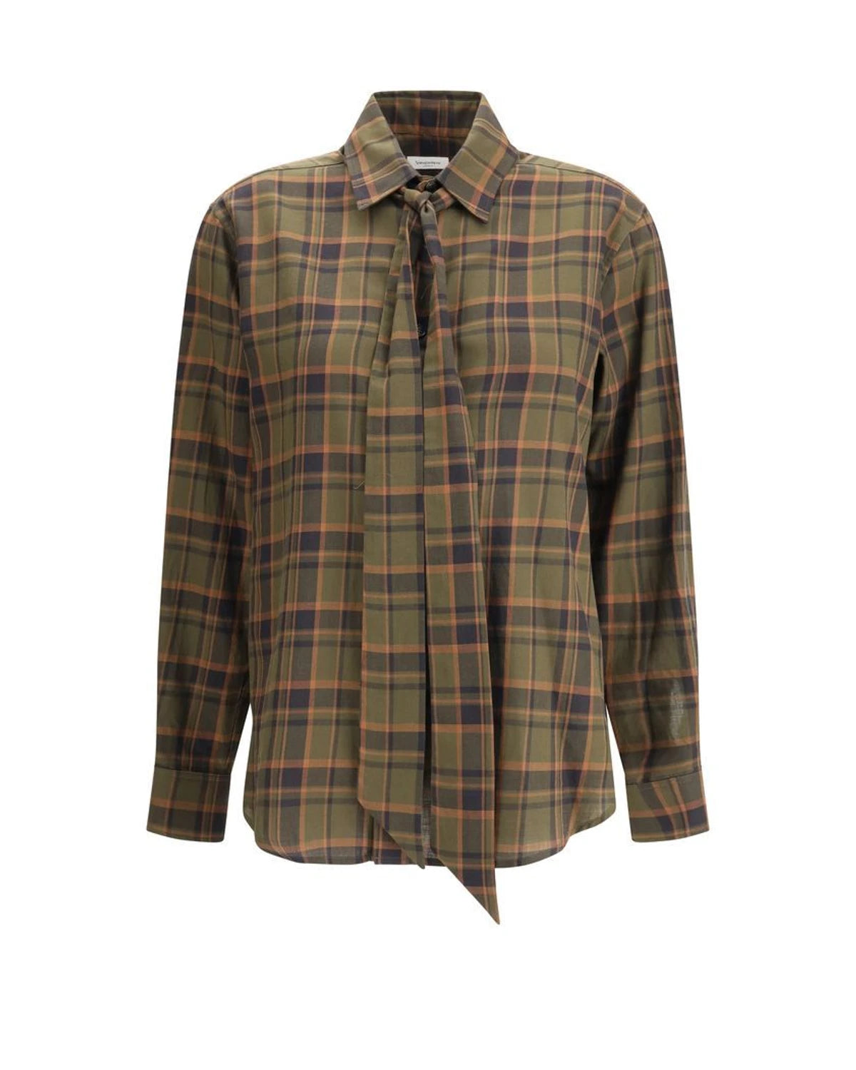Saint Laurent Blouse in green, Cotton