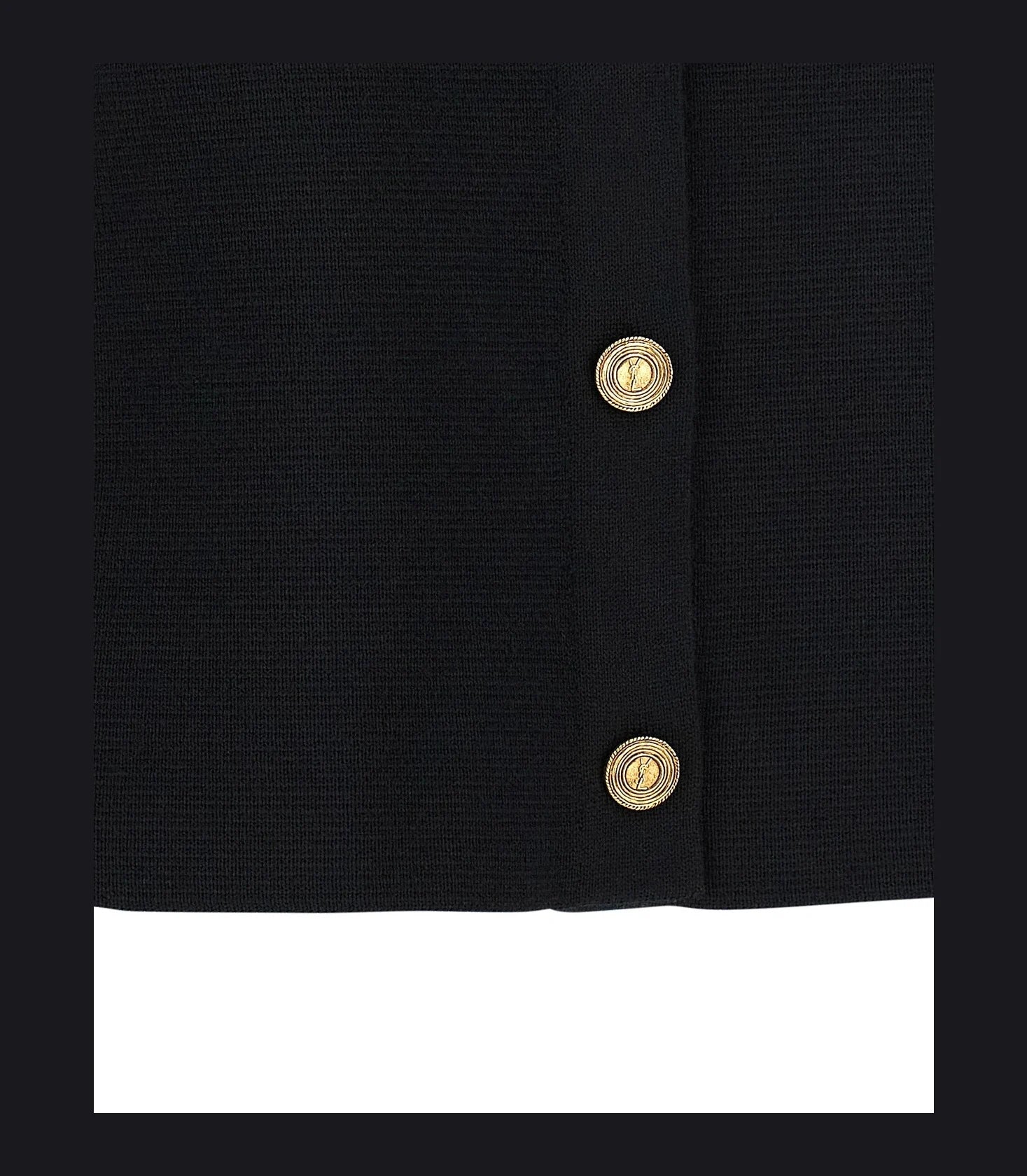Saint Laurent Cardigan in black, Wool — view 4