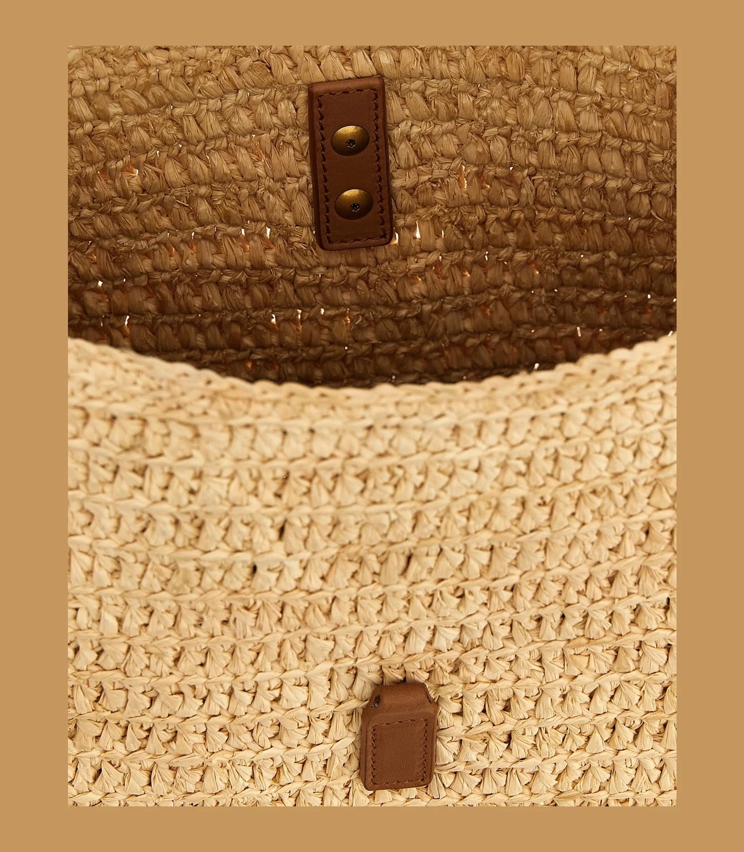 Saint Laurent Hobo Bag in beige, Raffia — view 4