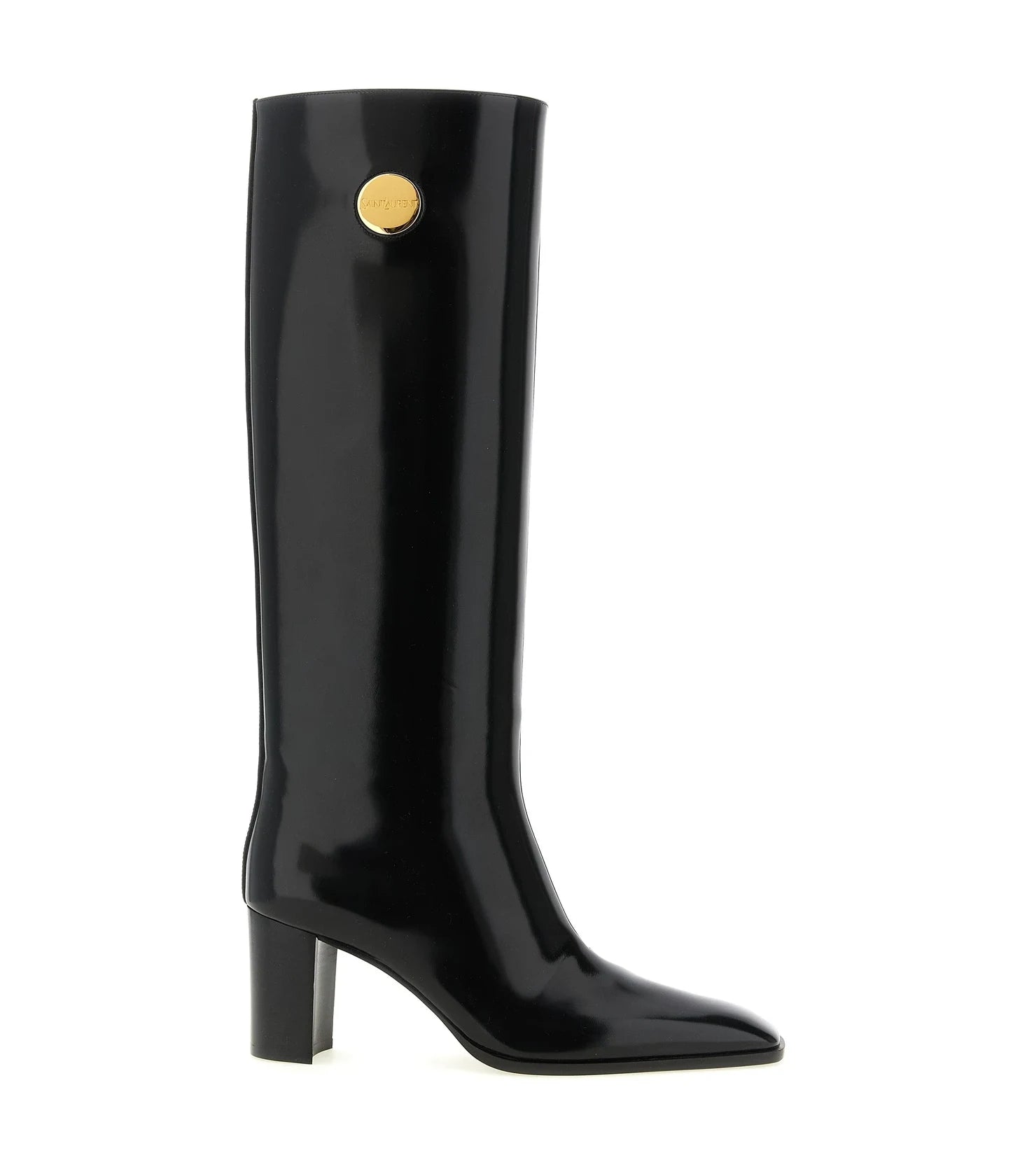Saint Laurent Knee High Boots in black, Calfskin Leather