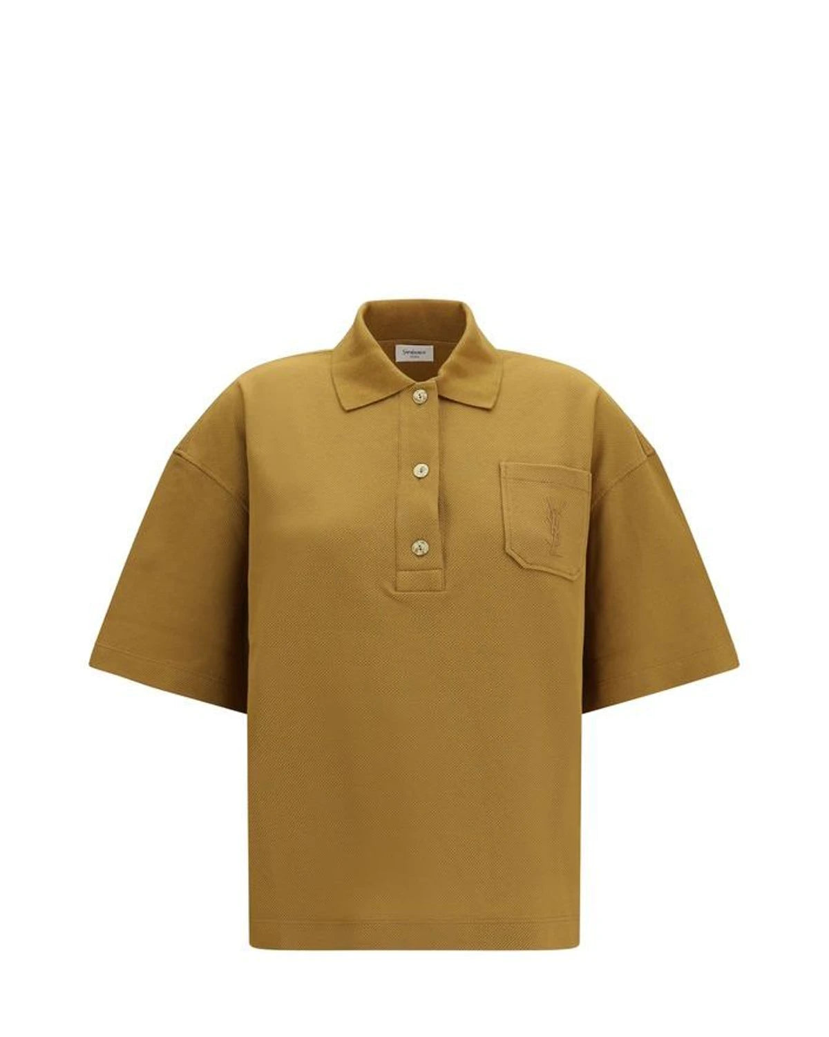 Saint Laurent Polo in brown, Cotton